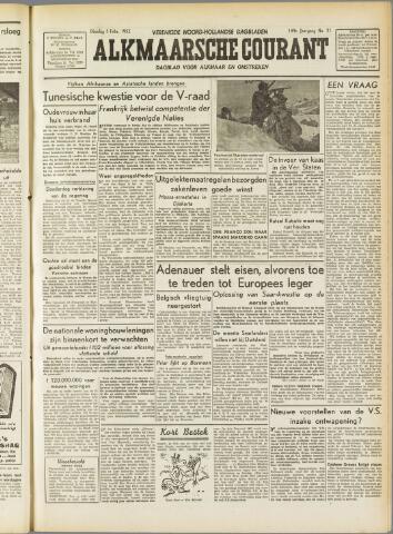 Alkmaarsche Courant 1952-02-05