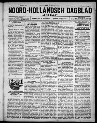 Noord-Hollandsch Dagblad : ons blad 1926-01-23