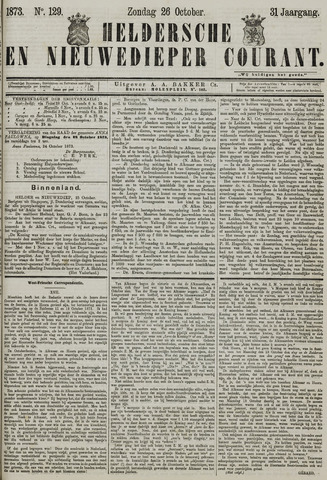 Heldersche en Nieuwedieper Courant 1873-10-26