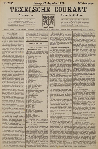Texelsche Courant 1909-08-22