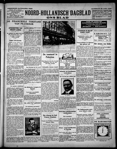 Noord-Hollandsch Dagblad : ons blad 1936-06-20