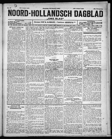 Noord-Hollandsch Dagblad : ons blad 1927-01-22