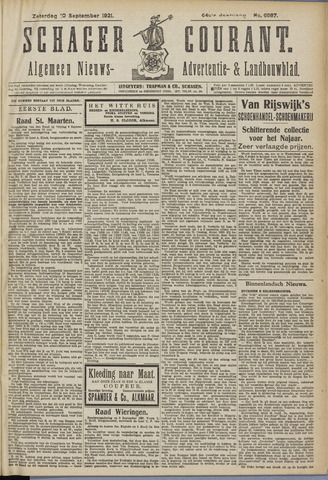 Schager Courant 1921-09-10