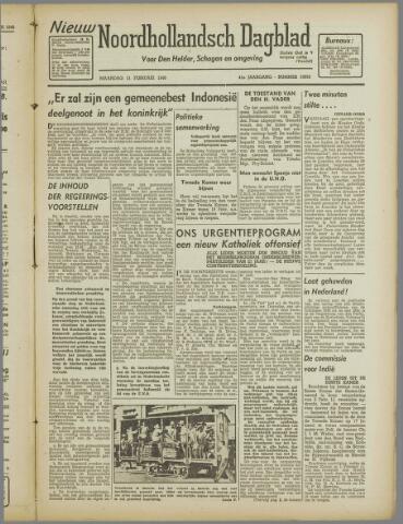 Nieuw Noordhollandsch Dagblad, editie Schagen 1946-02-11