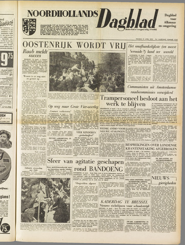 Noordhollands Dagblad : dagblad voor Alkmaar en omgeving 1955-04-15