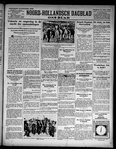 Noord-Hollandsch Dagblad : ons blad 1936-07-31