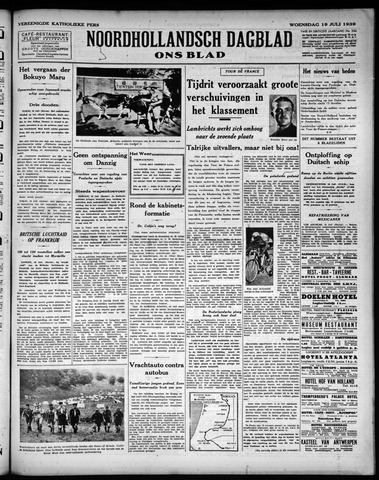 Noord-Hollandsch Dagblad : ons blad 1939-07-19