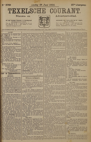 Texelsche Courant 1914-06-28