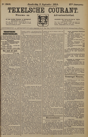 Texelsche Courant 1914-09-03