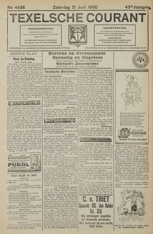 Texelsche Courant 1930-06-21