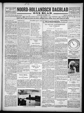 Noord-Hollandsch Dagblad : ons blad 1930-04-15