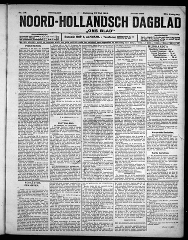 Noord-Hollandsch Dagblad : ons blad 1926-05-22