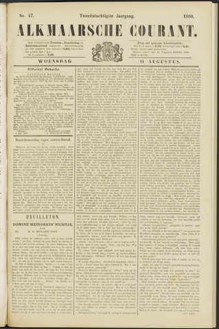 Alkmaarsche Courant 1880-08-11