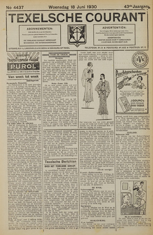 Texelsche Courant 1930-06-18