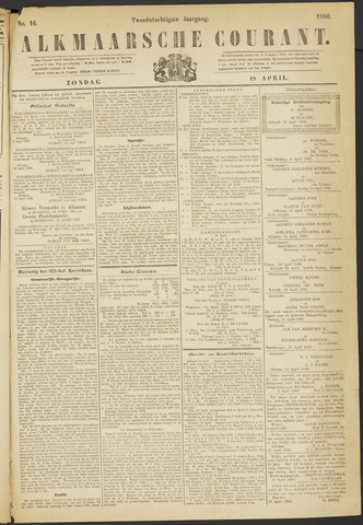 Alkmaarsche Courant 1880-04-18