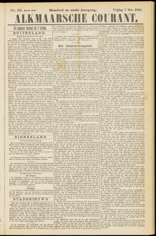 Alkmaarsche Courant 1904-10-07