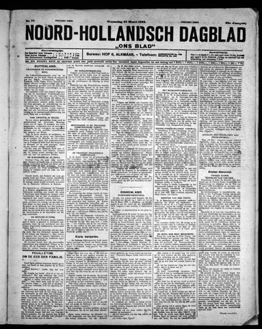 Noord-Hollandsch Dagblad : ons blad 1926-03-31