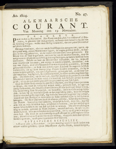 Alkmaarsche Courant 1804-11-19