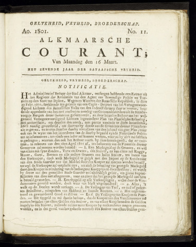 Alkmaarsche Courant 1801-03-16