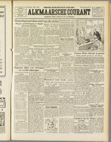 Alkmaarsche Courant 1950-03-01