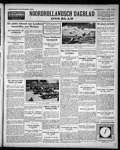 Noord-Hollandsch Dagblad : ons blad 1939-05-11