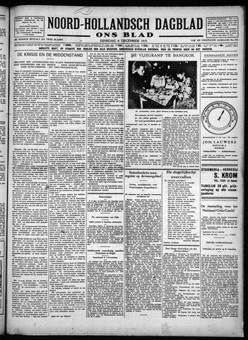 Noord-Hollandsch Dagblad : ons blad 1931-12-08