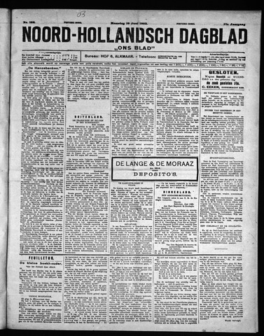 Noord-Hollandsch Dagblad : ons blad 1923-06-18