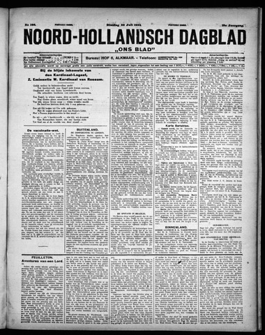 Noord-Hollandsch Dagblad : ons blad 1924-07-22