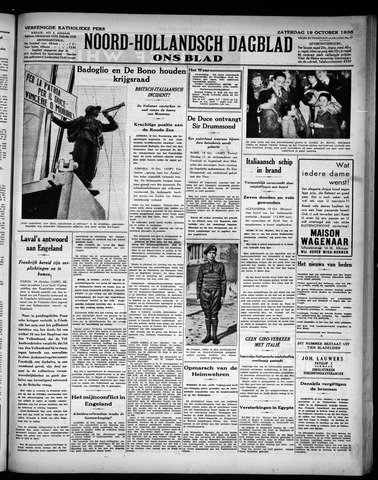 Noord-Hollandsch Dagblad : ons blad 1935-10-19