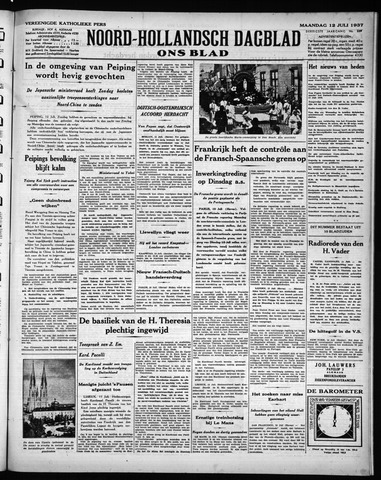 Noord-Hollandsch Dagblad : ons blad 1937-07-12