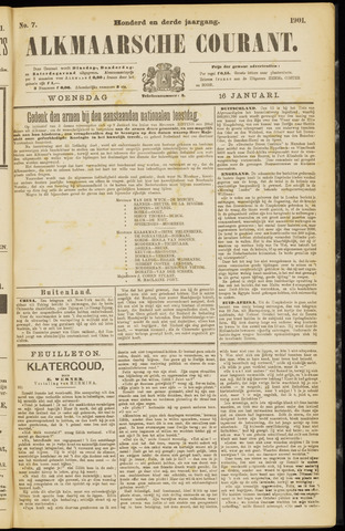 Alkmaarsche Courant 1901-01-16