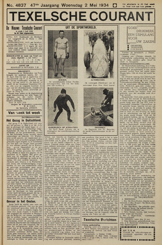 Texelsche Courant 1934-05-02
