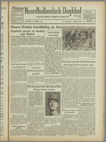 Nieuw Noordhollandsch Dagblad, editie Schagen 1946-01-21