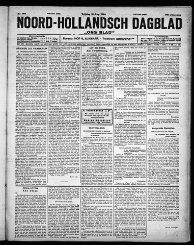 Noord-Hollandsch Dagblad : ons blad 1926-08-13
