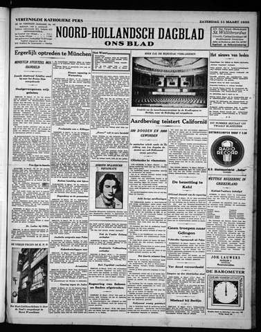 Noord-Hollandsch Dagblad : ons blad 1933-03-11