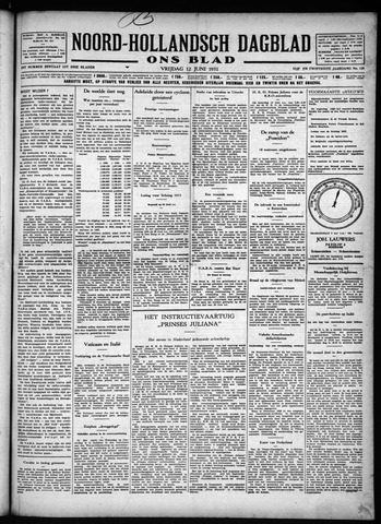 Noord-Hollandsch Dagblad : ons blad 1931-06-12