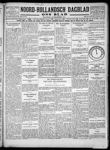 Noord-Hollandsch Dagblad : ons blad 1931-12-28