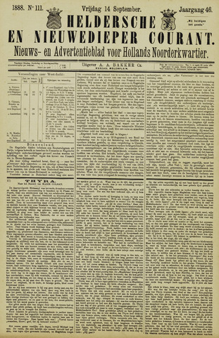 Heldersche en Nieuwedieper Courant 1888-09-14