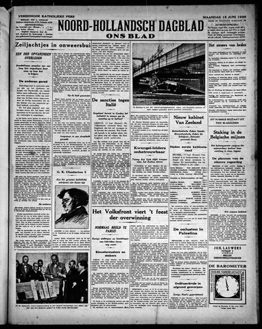 Noord-Hollandsch Dagblad : ons blad 1936-06-15