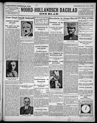 Noord-Hollandsch Dagblad : ons blad 1932-07-20