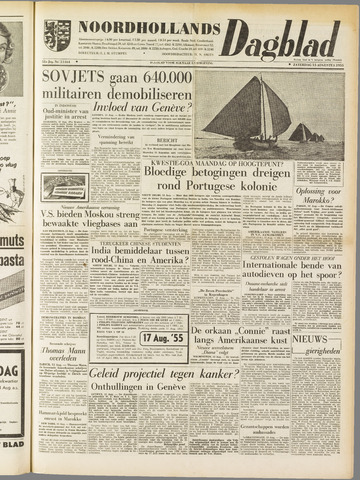 Noordhollands Dagblad : dagblad voor Alkmaar en omgeving 1955-08-13