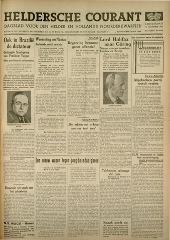 Heldersche Courant 1937-11-11