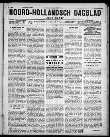 Noord-Hollandsch Dagblad : ons blad 1927-07-02