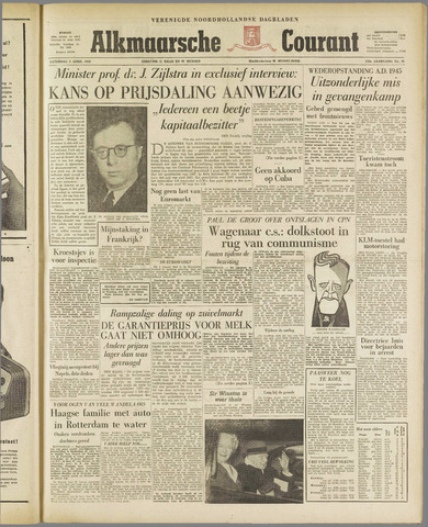 Alkmaarsche Courant 1958-04-05