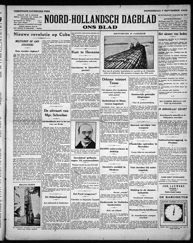 Noord-Hollandsch Dagblad : ons blad 1933-09-07