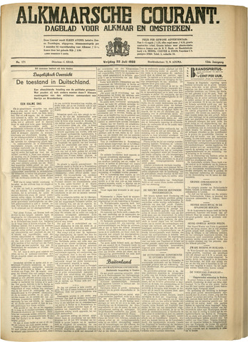 Alkmaarsche Courant 1932-07-22