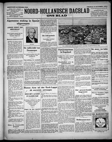 Noord-Hollandsch Dagblad : ons blad 1934-10-05