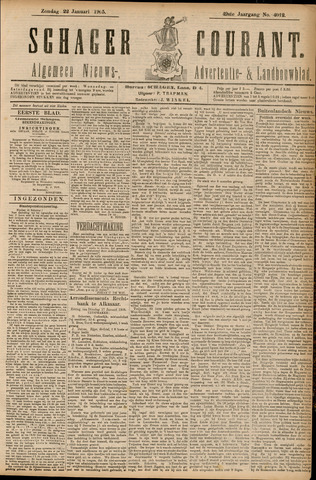 Schager Courant 1905-01-22