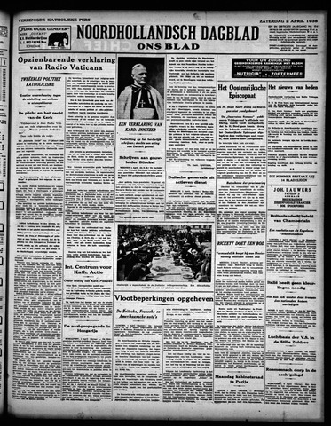 Noord-Hollandsch Dagblad : ons blad 1938-04-02