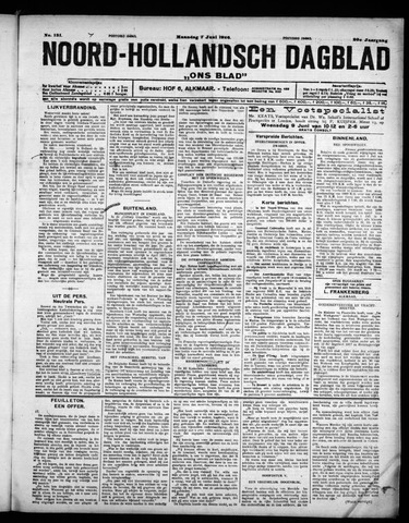 Noord-Hollandsch Dagblad : ons blad 1926-06-07